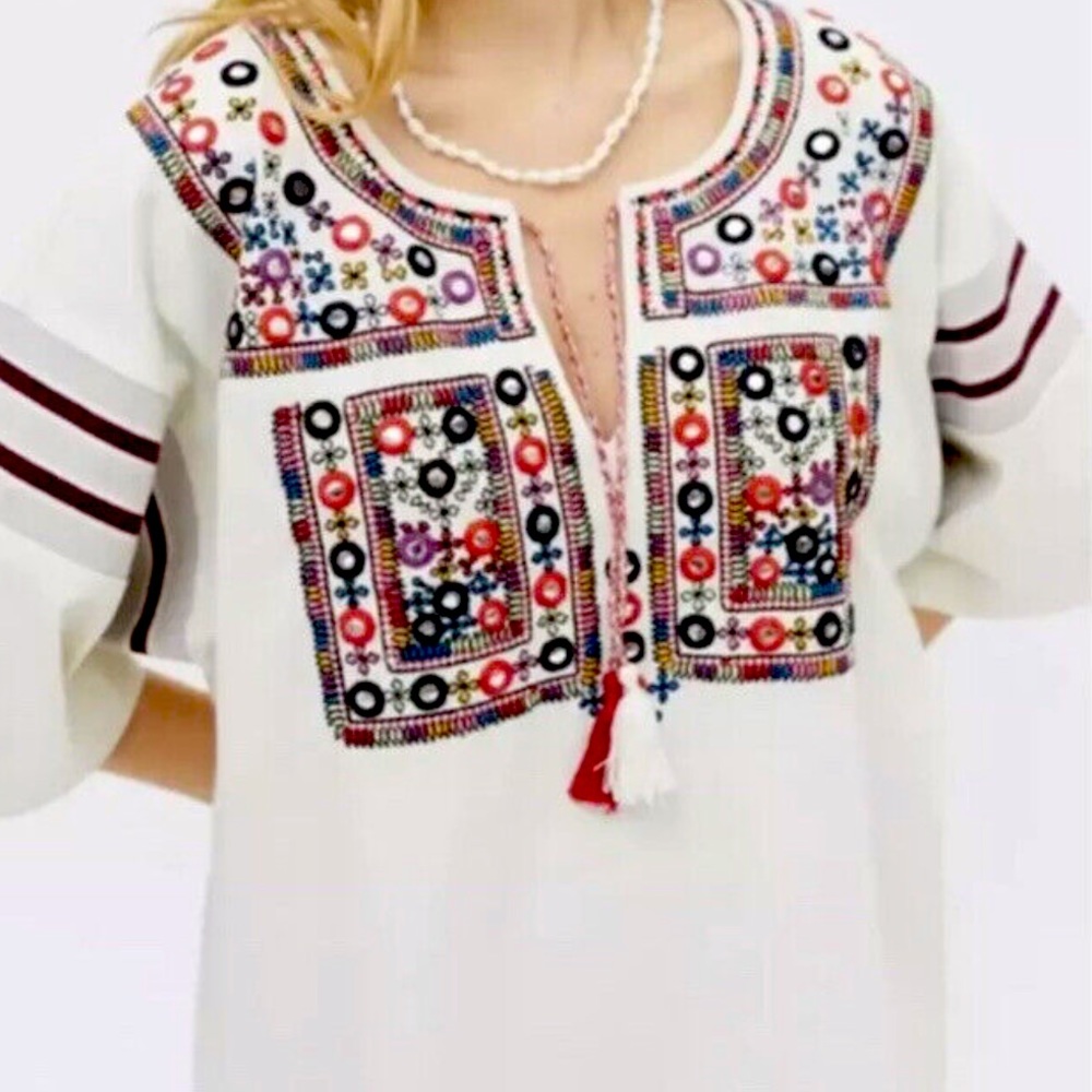 Urban outfitters kimchi blue mirror embroidered dress xs